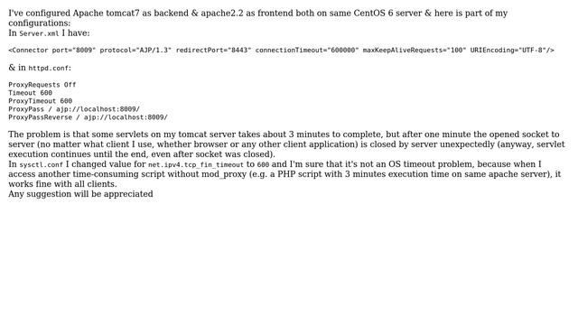 DevOps & SysAdmins: apache_mod_proxy & tomcat7 socket timeout смотреть онлайн