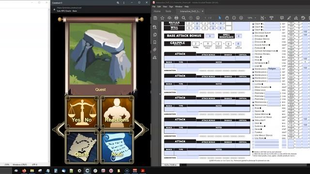 How to create a PC or NPC for Dungeons & Dragons using 'Solo RPG Oracle - Basic' смотреть онлайн