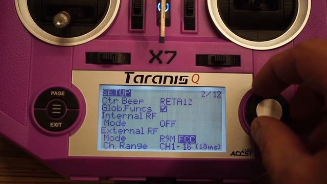 Настройка Taranis Q X7 под FRSKY R9M и бинд приемника R9MM / MINI и прочих R9