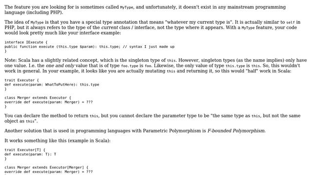 PHP - Enforce classes to have method with parameter/return value of `self` (2 Solutions!!) смотреть онлайн