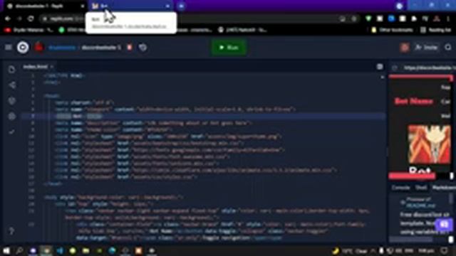 Discord Tutorials: How To Edit Your Own Discord Website For Your Discord Bot | HTML & CSS смотреть онлайн