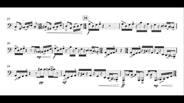 Flash in the Pan for Bass Trombone (Perusal Score) - Vicente Hernandez смотреть онлайн