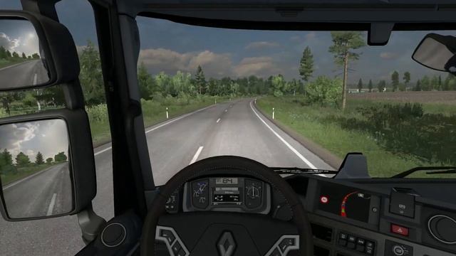 ETS2 1.35 - Renault T Range Low Deck - Krone MegaLiner - Driving in Finland смотреть онлайн