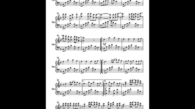In The End - Linkin Park - Piano Cover (Sheet Music) смотреть онлайн