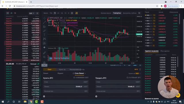 Как покупать и продавать криптовалюту на Binance| Как выставлять ордера на бирже смотреть онлайн