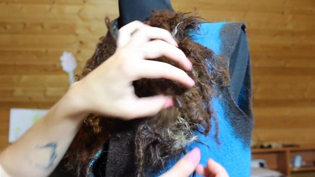 FELTING & ВАЛЯНИЕ: "Эко мех". Блок 1 Урок 6. Этап после замыливания. How Felting alpaca fleece. смотреть онлайн