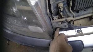 Снятие передней фары на MITSUBISHI PAJERO 4, без снятия бампера!