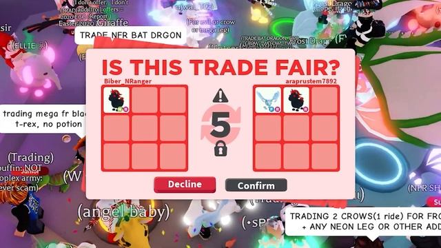 ADOPT ME TRADE VIDEO SHOWING MY TRADES (Roblox) смотреть онлайн