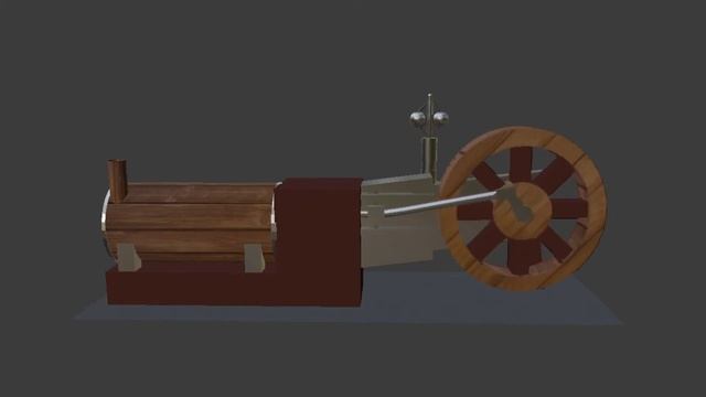 Blender Corliss steam engine 3d model смотреть онлайн