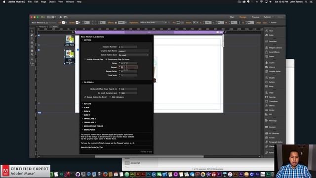 Muse Motion 1.1 Update | Adobe Muse CC | Muse For You смотреть онлайн