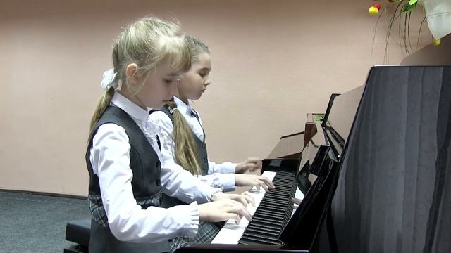 Фортепианный дуэт Галкина С - Морозова Е г. Мыски С. Рахманинов Итальянская полька смотреть онлайн