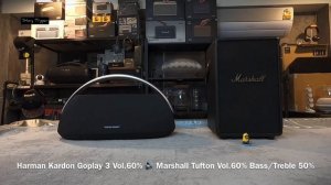 Harman Kardon Goplay 3 vs Marshall Tufton