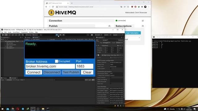 Python ve Unity 3D ile Mqtt bağlantısı смотреть онлайн