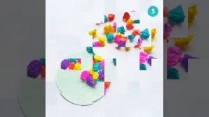 Аппликация «Улитка из салфеток»