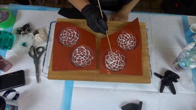 50,000 subsriber winners choice resin flower coasters Pink and Rose Gold. Wow Video #121 смотреть онлайн