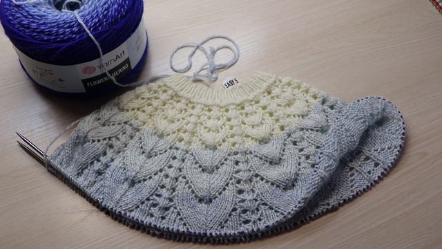 Пряжа YarnArt Flowers Merino, как я связала детский джемпер и отзыв о пряже. смотреть онлайн