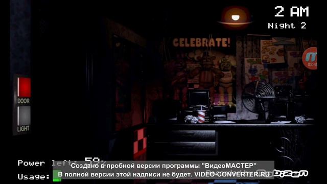 FNAF1 ночь 2(работник недели) смотреть онлайн