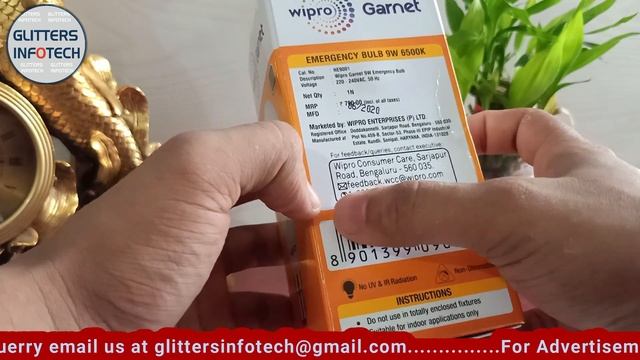 Battery Powered Wipro Garnet Emergency LED Bulb 9W 6500K | Unboxing | Features Explained смотреть онлайн