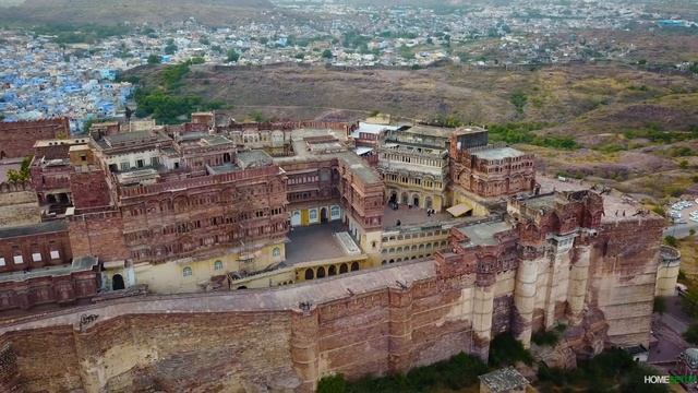 Мехрангарх / форт - крепость в Индии, штат Раджастхан / Mehrangarh - Jodhpur, Rajasthan India In 4K