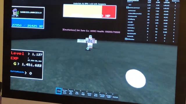 Roblox Undertale AU RPG Bosses and Weapons смотреть онлайн
