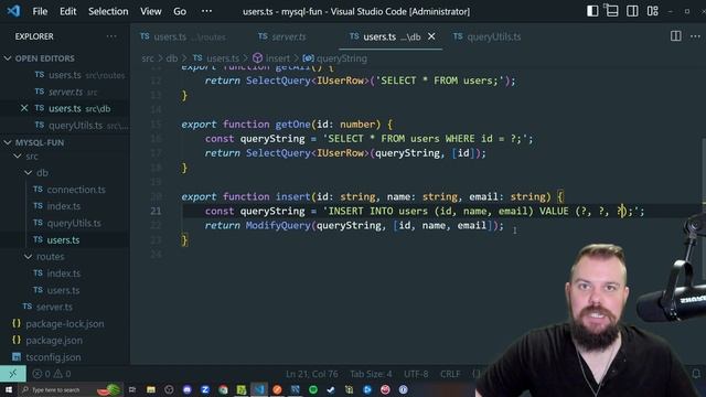 Back-End/Database Development: MySQL2 Query Parameter Shorthands | Free Course Preview смотреть онлайн