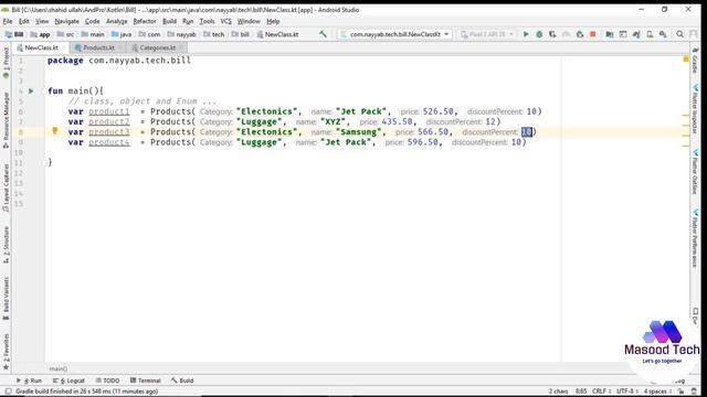 Class, Objects and Enum in Kotlin | Kotlin Tutorial with Example in Urdu / Hindi смотреть онлайн