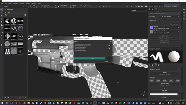 Texturing M4 Assault Rifle Weapon in Substance Painter and Blender 2.93 - (Part 3) смотреть онлайн