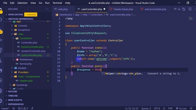 Laravel 8 Tutorial for beginners in Bangla #13 http смотреть онлайн