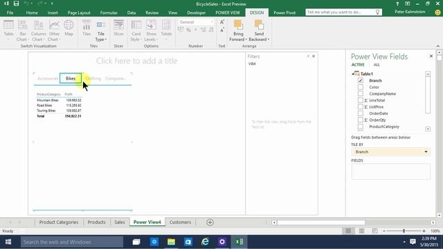 Excel 2016 from Scratch - Power View смотреть онлайн