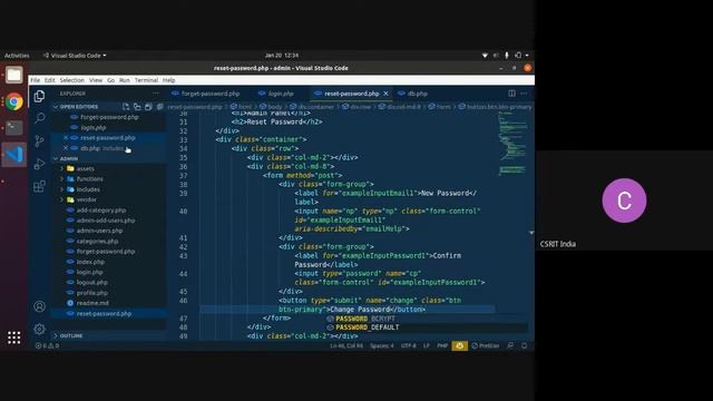 Forget Password And Reset Password | PHP Mailer In Hindi | CSRIT India | смотреть онлайн