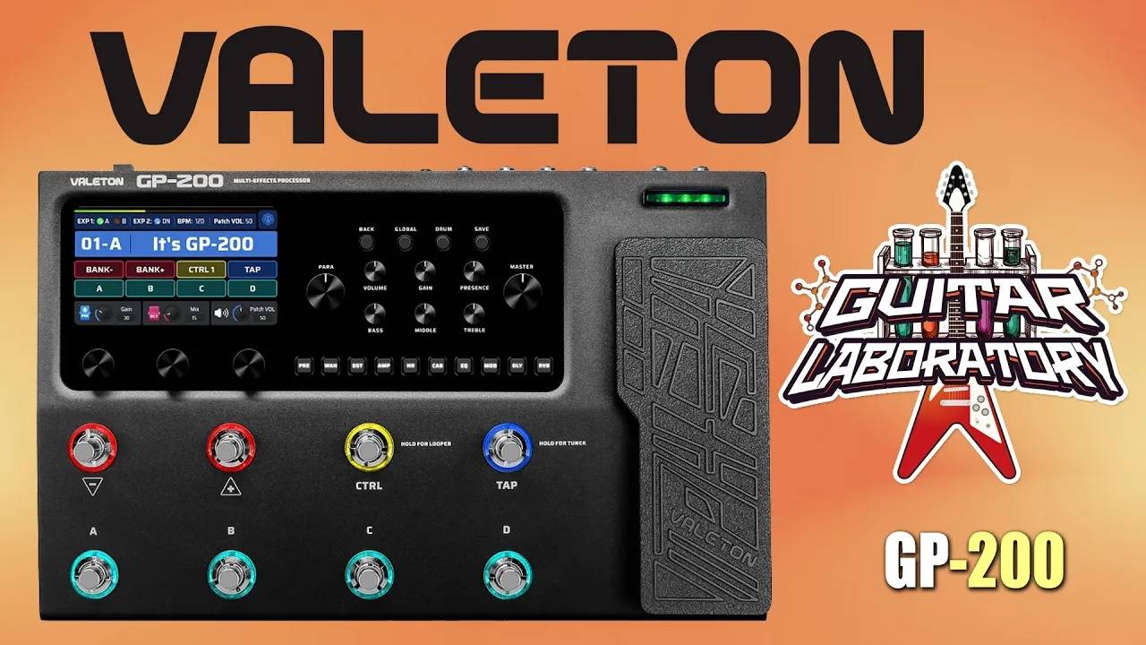 Гитарный процессор Valeton GP-200. Подробный разбор смотреть онлайн