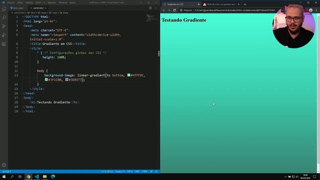 Como criar degradê com CSS ? - @Curso em Vídeo HTML5 e CSS3 смотреть онлайн