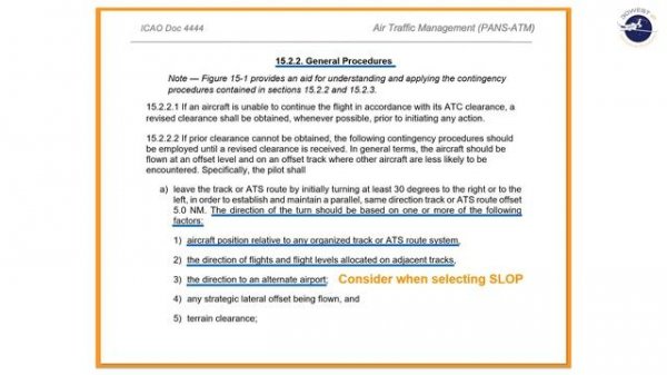 Nov 2020 30 West IP Update: ICAO Doc 4444 Changes