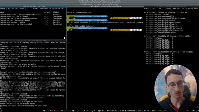 NVIDIA A100 MIG Reconfiguration in OpenShift смотреть онлайн