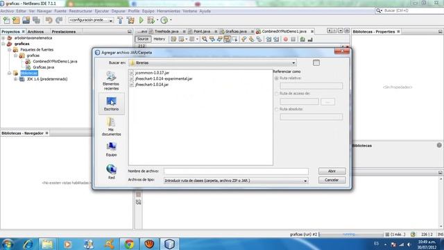 hacer graficas de barras y lineas en java con librerias jfreechart-1.0.14 demo 2 tutorial смотреть онлайн