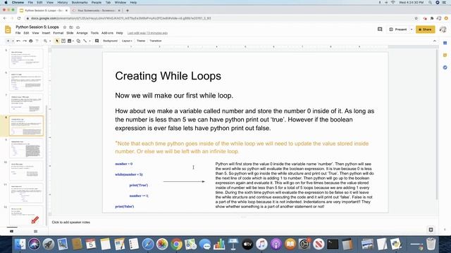 Python Session 5 - Loops смотреть онлайн