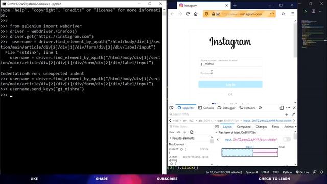 Instagram Bot Using Python | In Hindi | Python Project - #13 смотреть онлайн