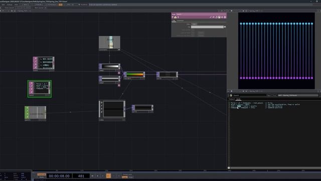 Make an interactive spring line in touchdesigner смотреть онлайн