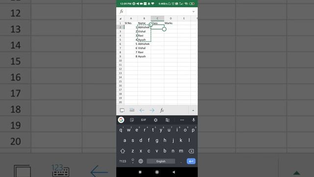 MS EXCEL ANDROID APP: MAKING A SIMPLE TABLE смотреть онлайн