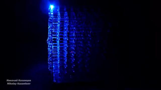 Светодиодный куб 8х8х8 / LED cube 8х8х8 в полной темноте смотреть онлайн