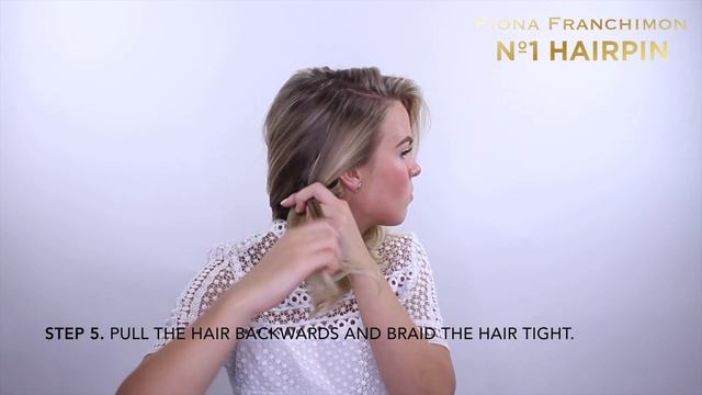 How to do a Asymmetric Braid | Hair Tutorial No. 1 Hairpin | Fiona Franchimon смотреть онлайн