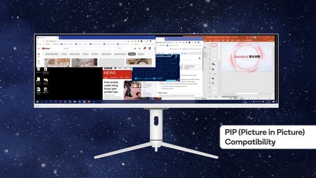 Kogan 44" Ultrawide 120Hz USB-C Freesync HDR Monitor (3840x1080) смотреть онлайн