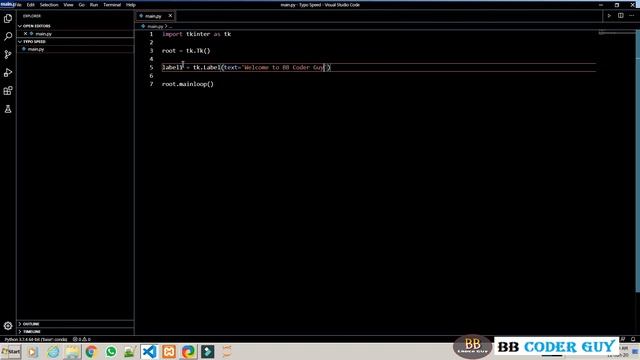 02 - Python Project - Typo Speed | Tkinter | Python Program | Python Basic Programs смотреть онлайн