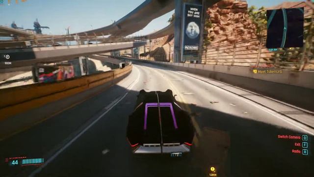 Batmobile drivethrough - Rayfield Aerondight in Night City смотреть онлайн
