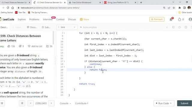 Leetcode 2399 Check Distances Between Same Letters смотреть онлайн