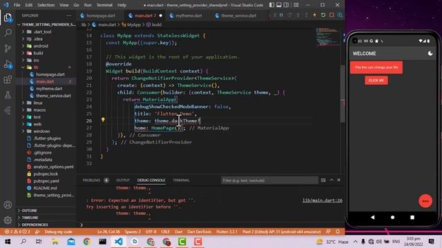 How to Theme Your Flutter App: The Provider & SharedPreferences Flutter Example смотреть онлайн