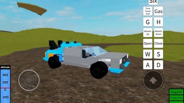 Delorean Time Machine - Roblox Plane Crazy