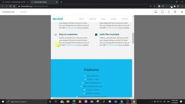devAid : Free Bootstrap 4 HTML5 Blog Website Template смотреть онлайн