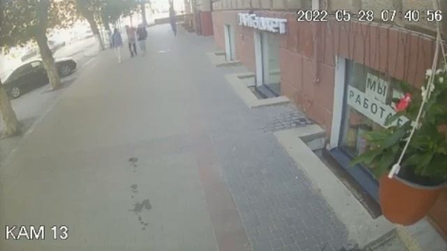 Компания со стулом и браслетом бара Gatsby украла кашпо в центре Волгограда: видео смотреть онлайн