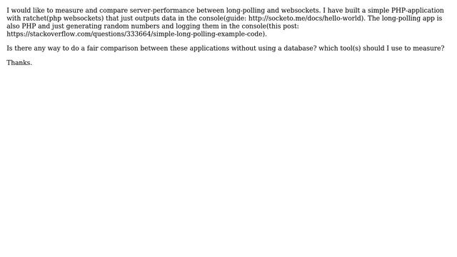 Comparing websockets with long-polling смотреть онлайн